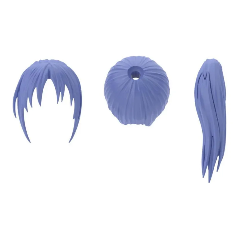 BANDAI 30MS Custom Hair Style Accessories, Ponytail & Medium/Short Hair & Long Hair Model Accessories-0