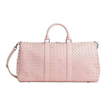 Bottega Veneta Calfskin One Shoulder Crossbody Handbag, Travel Bag Men's Pink