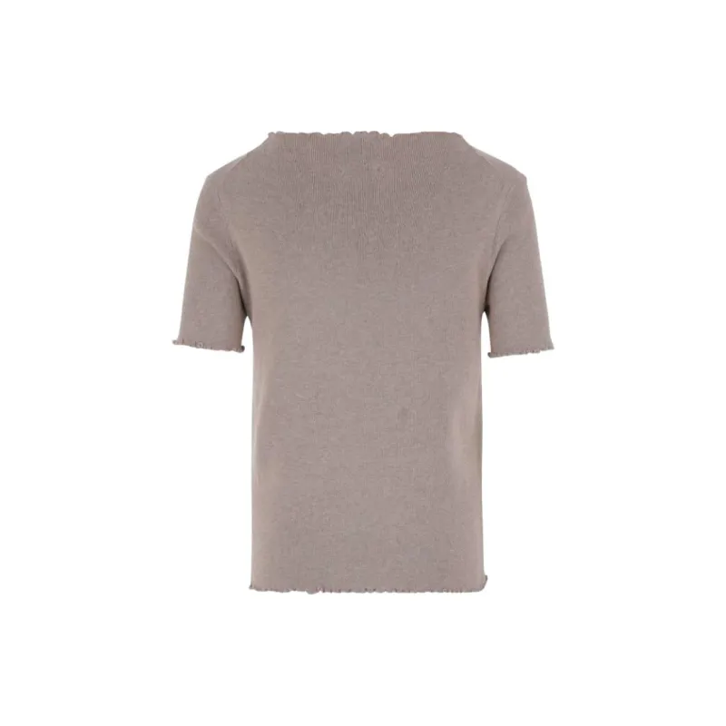 ALLUDE Boat neck T shirt-1