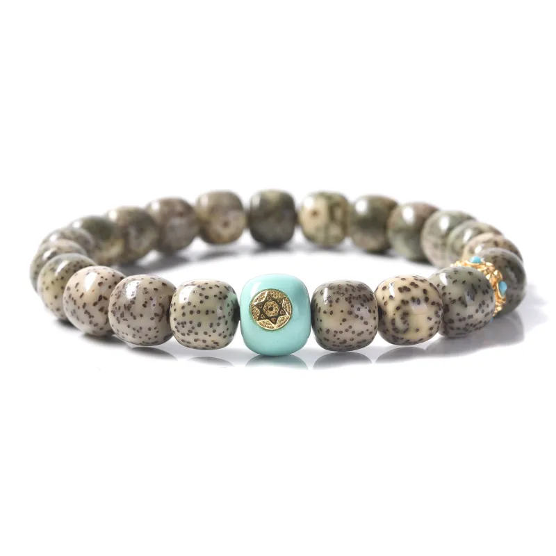 Abby's Wonderland Star Moon Bodhi Seeds Bracelets Unisex-1