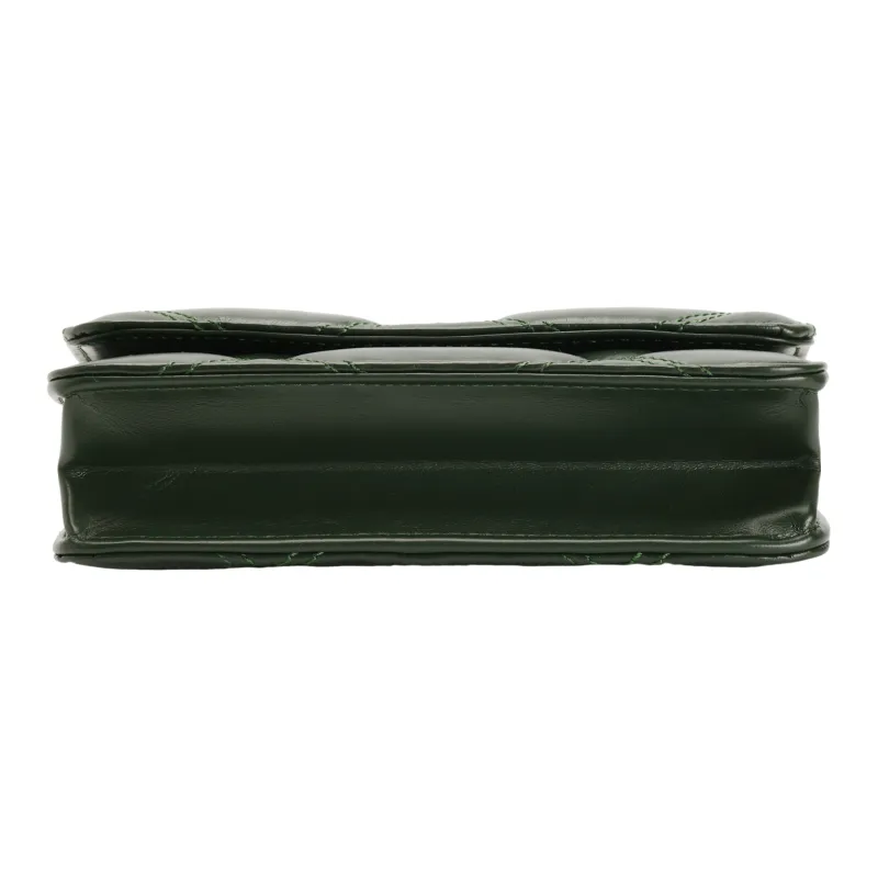 TORY BURCH Kira Nappa Leather Wallet, Shoulder Bag, Crossbody Bag, Handbag Mini Women's Basil Green-3