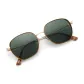 Brown Frame with Green Lens