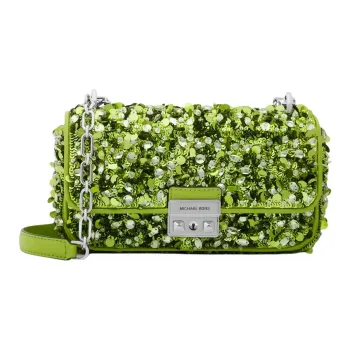 MICHAEL KORS Fabric One Shoulder Handbag, Crossbody Bag Trumpets Women's Green