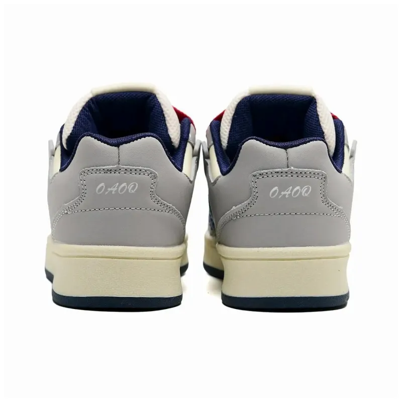 OAOQ Height Increasing Abrasion Resistant Lightweight Breathable Slip Resistant Low Top Skateboard Shoes Unisex-3