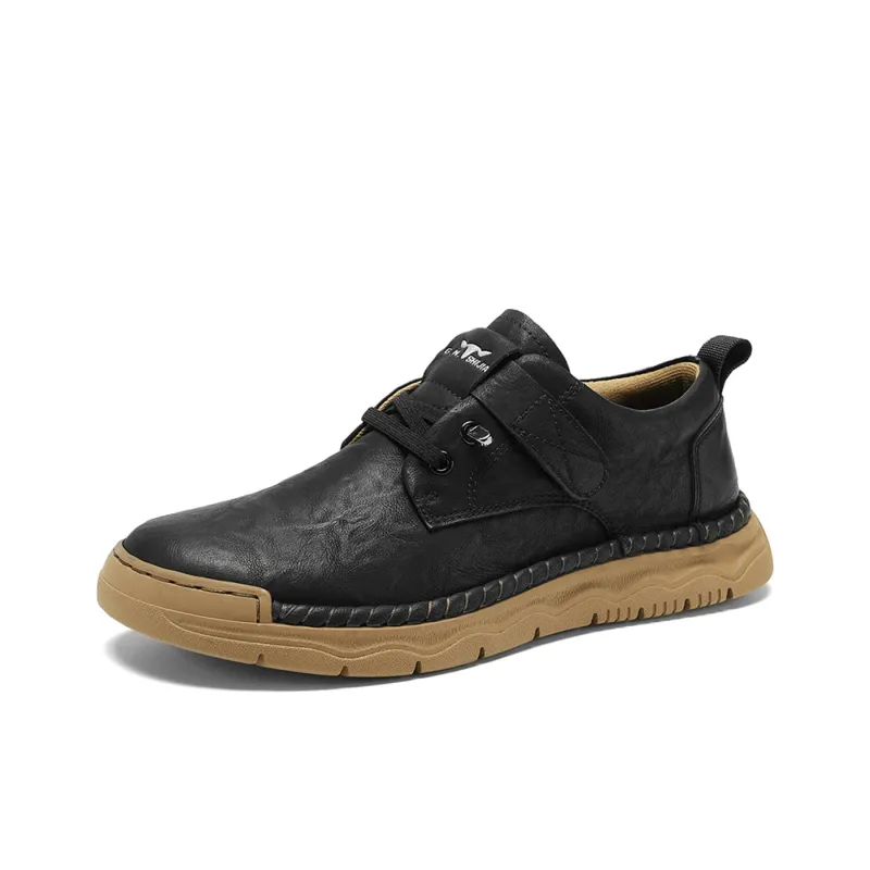 G.N.SHIJIA Black Gold Ox Collection Low-Top Casual Shoes Men's-1