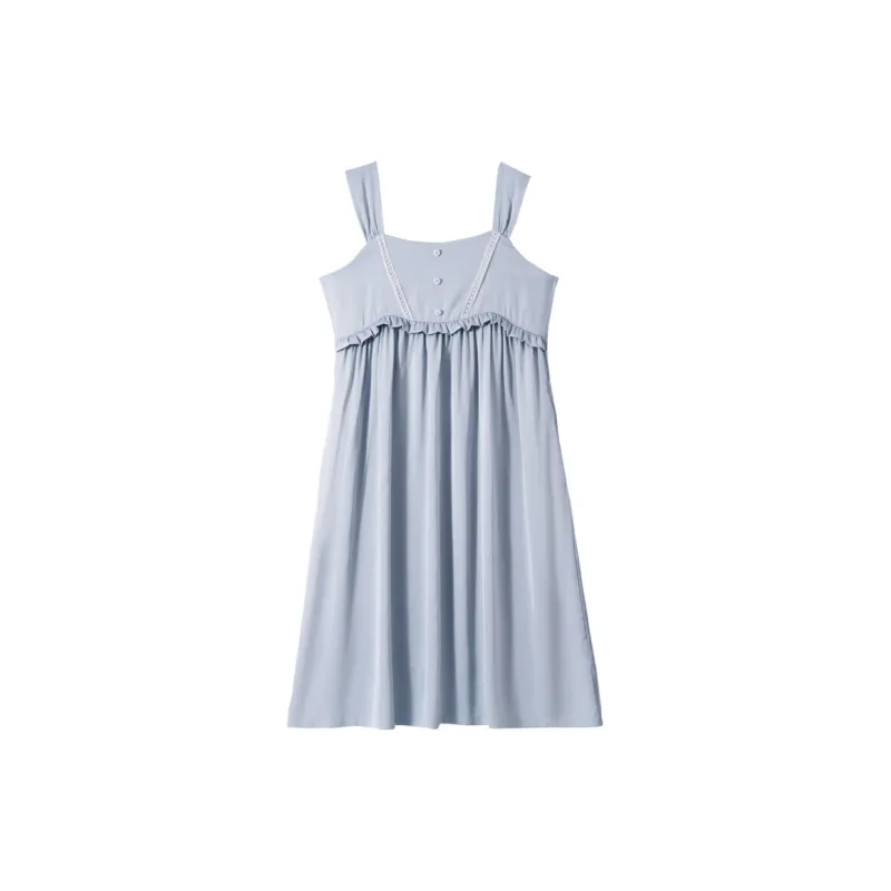 Qin Jing Nightgown Women's Blue-0