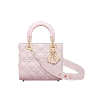 DIOR Lady Dior My ABCDior Sheepskin Tote Bag, Shopping Bag, Shoulder Bag, Crossbody Bag, Handbag Trumpets Women's Pink