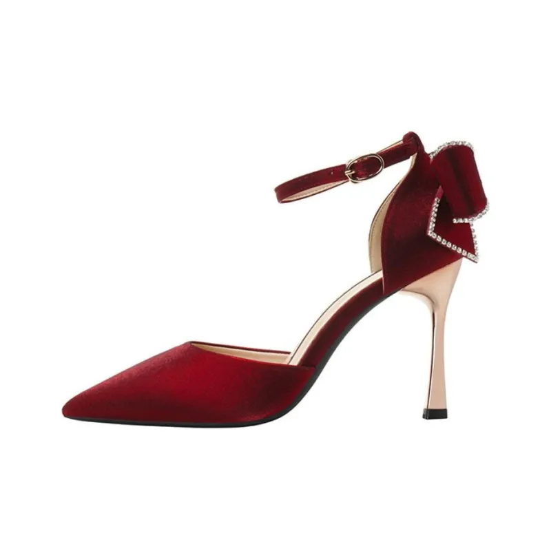 Than Than Me Slim Heel High Heels Women's-6