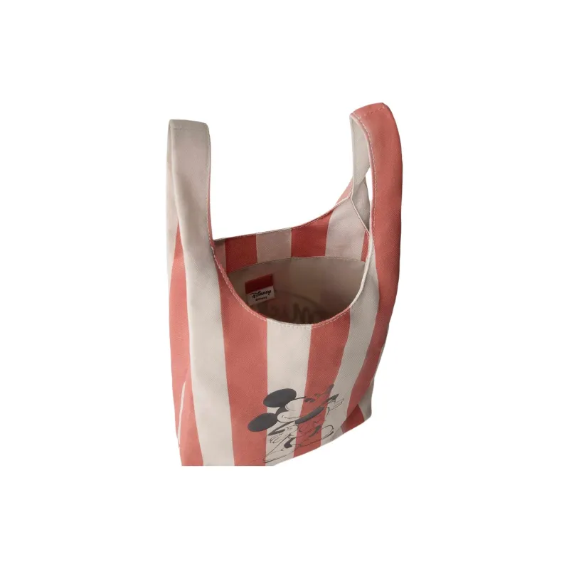 ZARA Disney X Disney Collaboration Cotton Tote Bag Shopping Bag Handbag Kids' Red & Beige-3