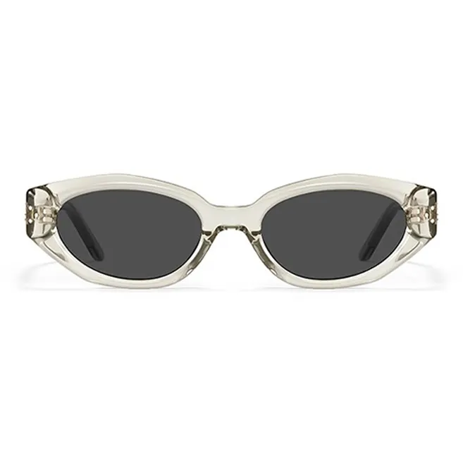 BERTHA Plate Frame Cat Eye Sunglasses Unisex Black-1