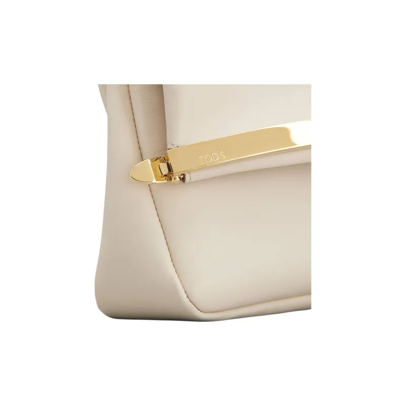 TOD'S Cow Leather Shoulder Bag Regular Women's White-5