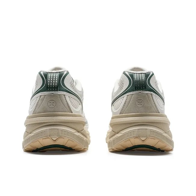 XTEP Small Basque 2nd Generation Casual Shoes Men Low Top White Sand Gray/Forest Green-4