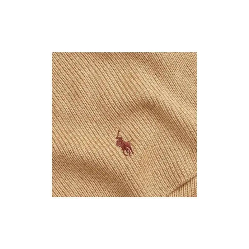 Ralph Lauren Pony Embroidered Ribbed Knit Scarf-4