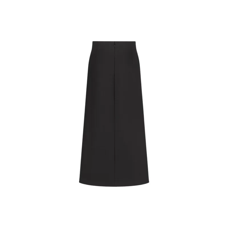 DIOR Casual Long Skirt Women's Black-1