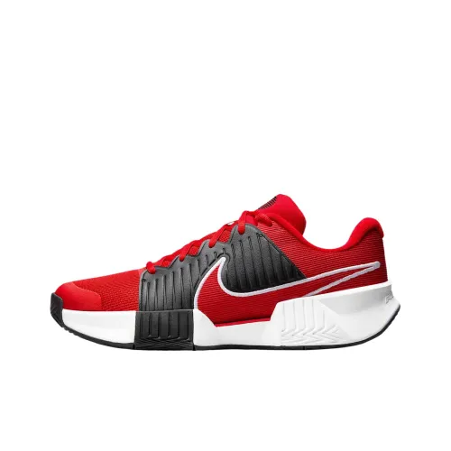 Nike GP Challenge Pro Abrasion Resistant Low Top Tennis Shoes Men's Red Black