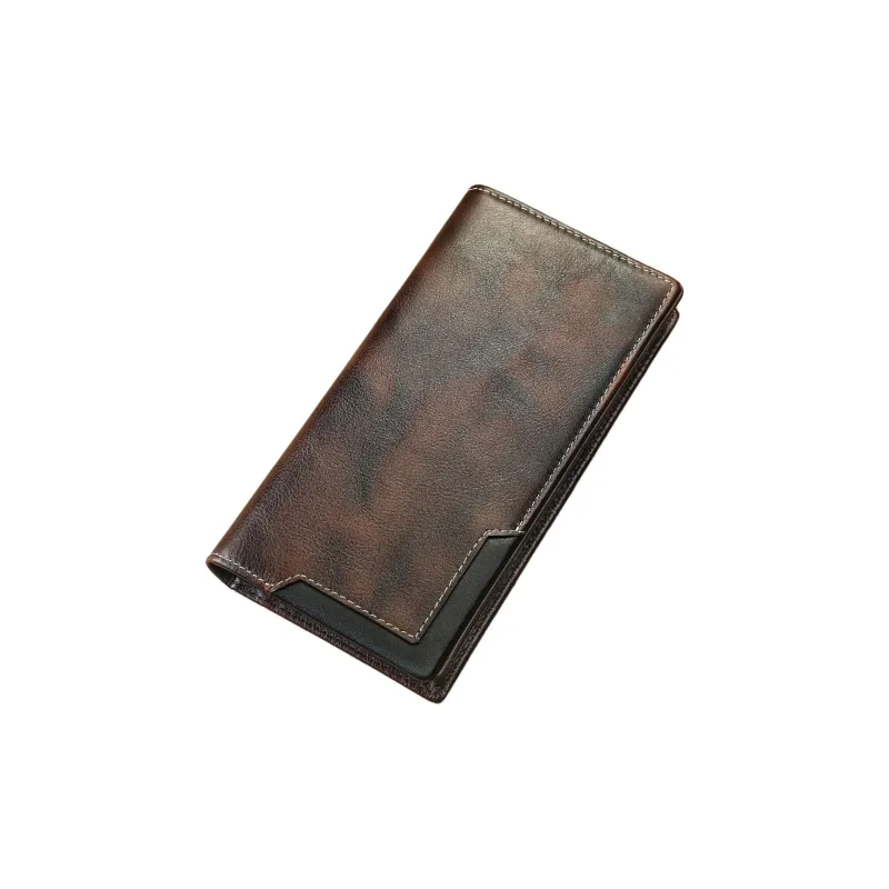 LARTIGENT Cow Leather Money Clip Card Holder Long Wallet Regular Men's Multicolor-6
