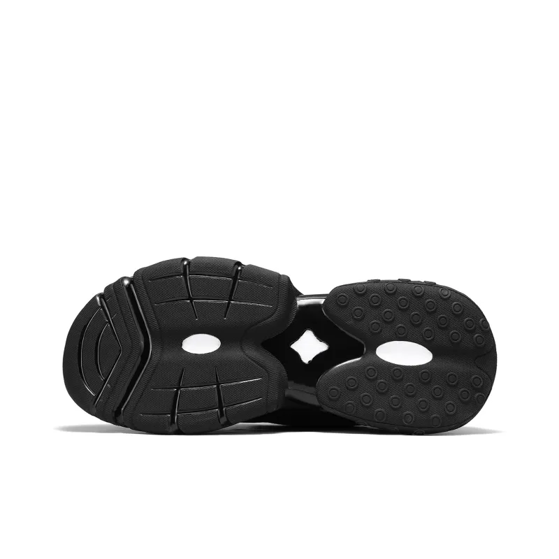 Jeep Slip Resistant, Abrasion Resistant, Lightweight, Height Increasing Low Top Chunky Sneakers Men's Black-3