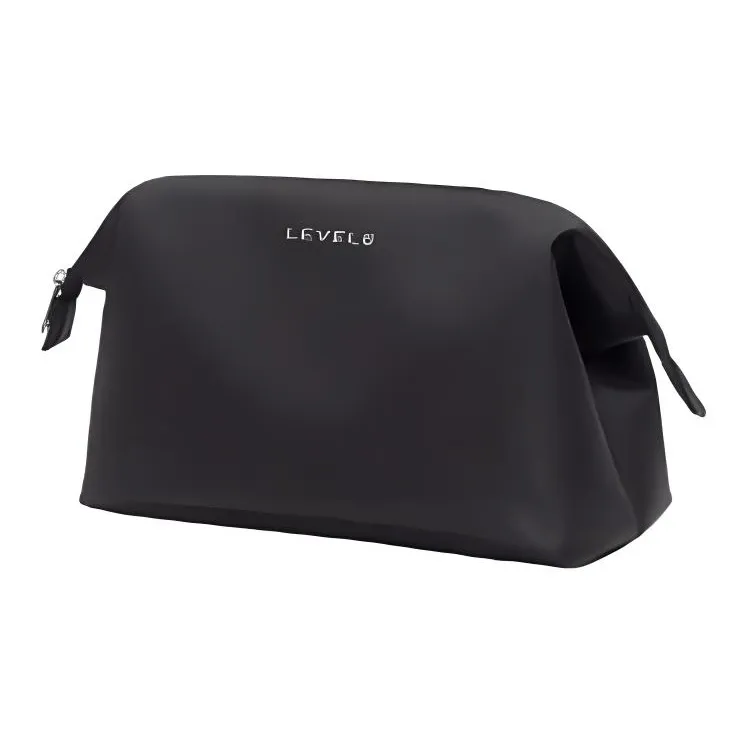 LEVEL8 Polyester Makeup Bag Small Size Unisex Black-2