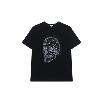 Alexander McQueen Skull Printed Crewneck T Shirt