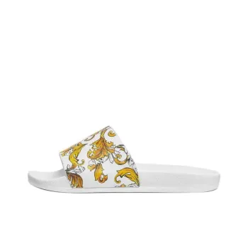 VERSACE JEANS COUTURE Slide Slippers Men's White