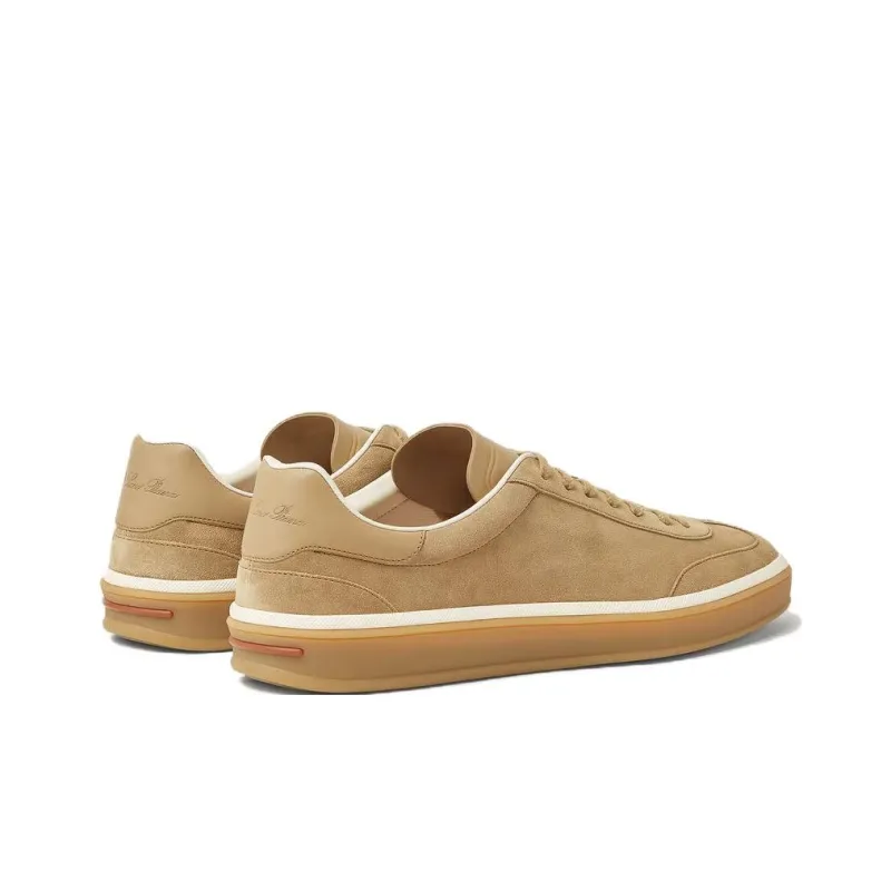 Loro Piana Tennis Walk Low Top Skateboard Shoes Men's Brown-3