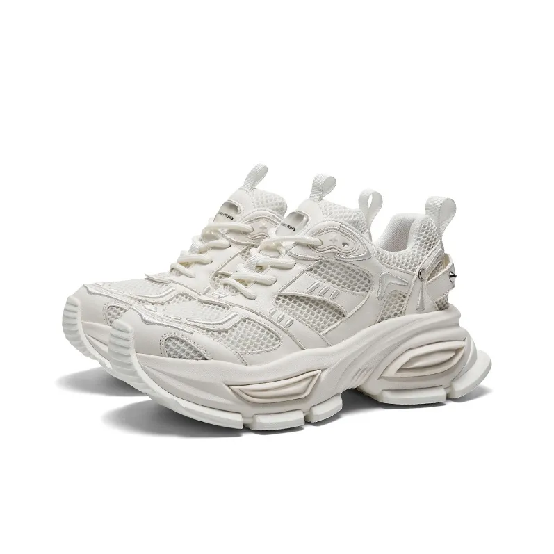 CHERYKALLY Anti-Slip Wear-Resistant Breathable Height Increasing Low-Top Chunky Sneakers Women's-13