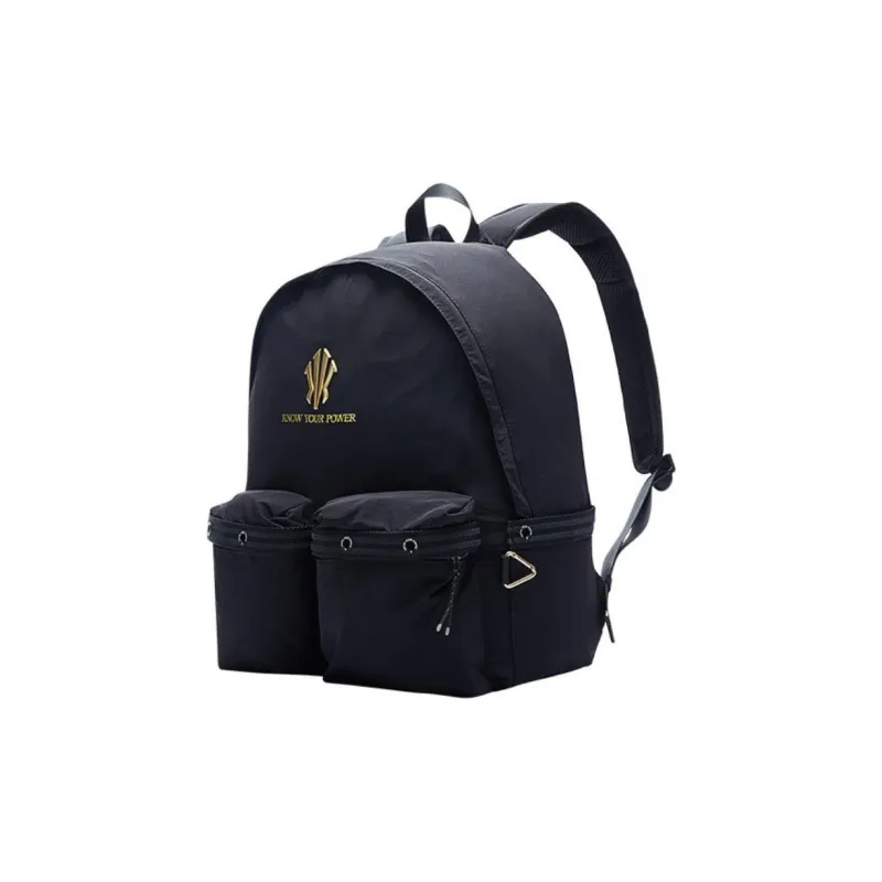 Anta Nylon Backpack Unisex Black-1