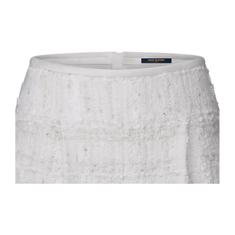 LOUIS VUITTON Lurex Tweed Mini Skirt-2