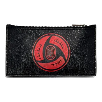 COACH MBJ X Naruto Collaboration Card Case Leather Wallet Card Holder Clutch Men's Black