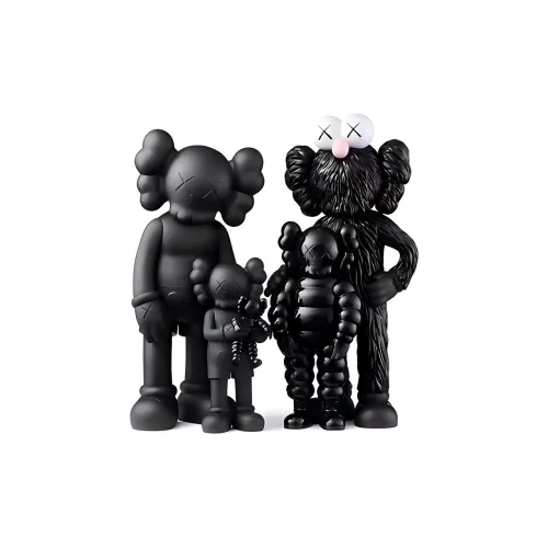 KAWS TOKYO FIRST FAMILY Black Trendy Figures 34cm