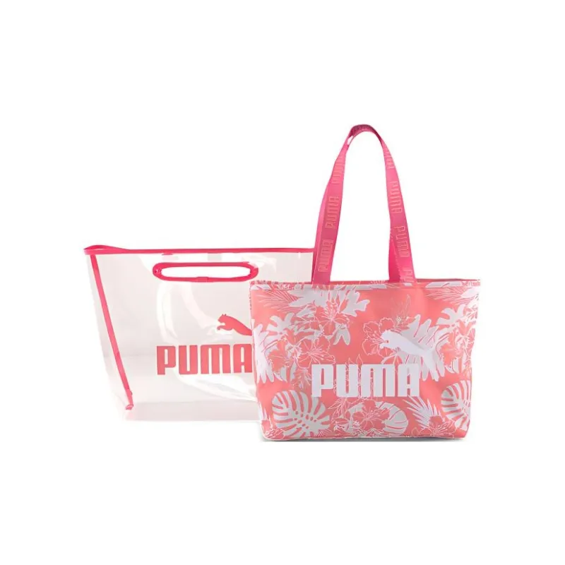 PUMA Polyurethane Jelly Bag Tote Bag Shopping Bag Handbag Women's Pink-2