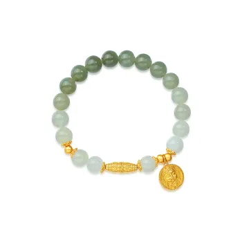 ME LUXE Hetian Jade Bracelets Pale Greenish White Jade Unisex