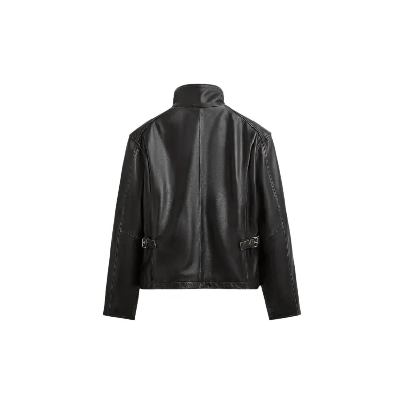 ZARA Leather Jacket Men's Brown-1