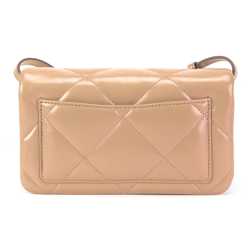TORY BURCH Kira Leather Crossbody Bag Shoulder Bag Women's Beige-2
