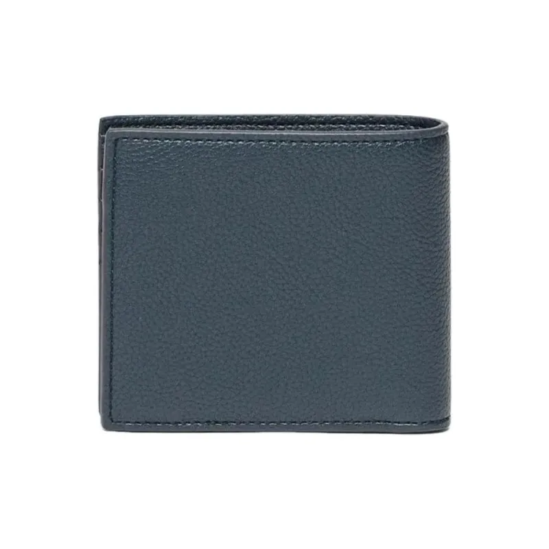 HUGO BOSS Polyurethane Wallet Men's Gray Blue-1