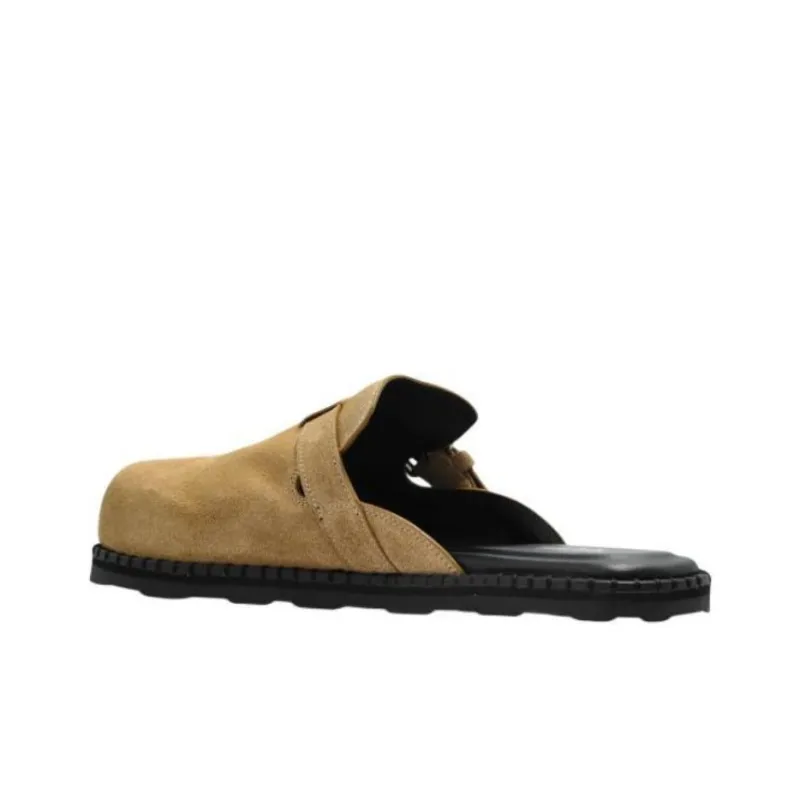 MOSCHINO Buckled Round Toe Mules Women's-3