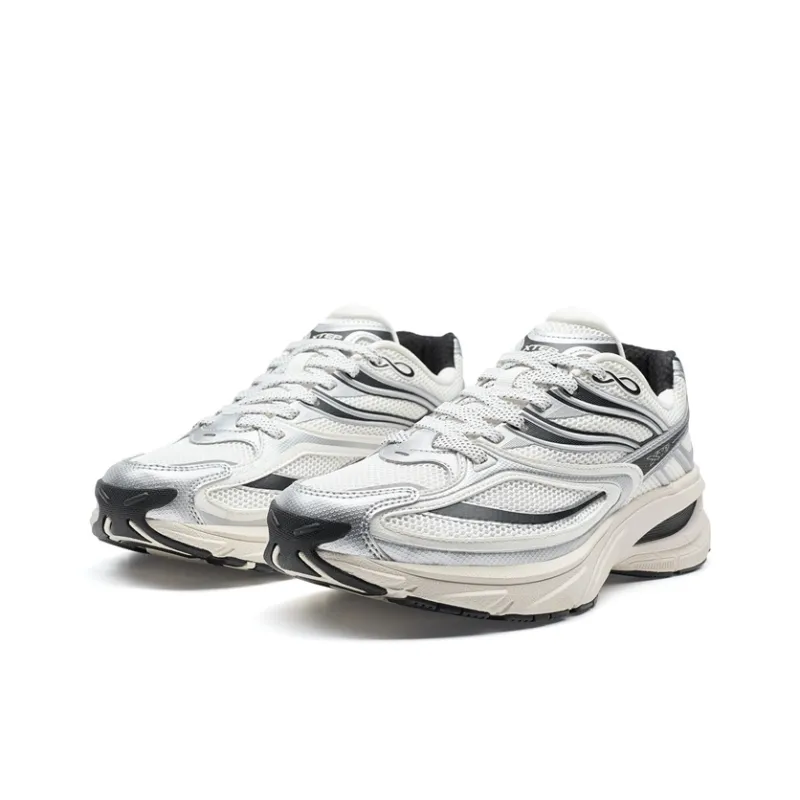 XTEP Small Basque 2nd Generation Casual Shoes Men Low Top Canvas White/Black-2