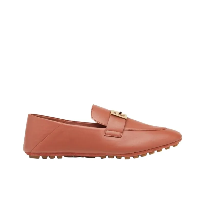 FENDI Baguette Ff Plaque Loafers Women's-1