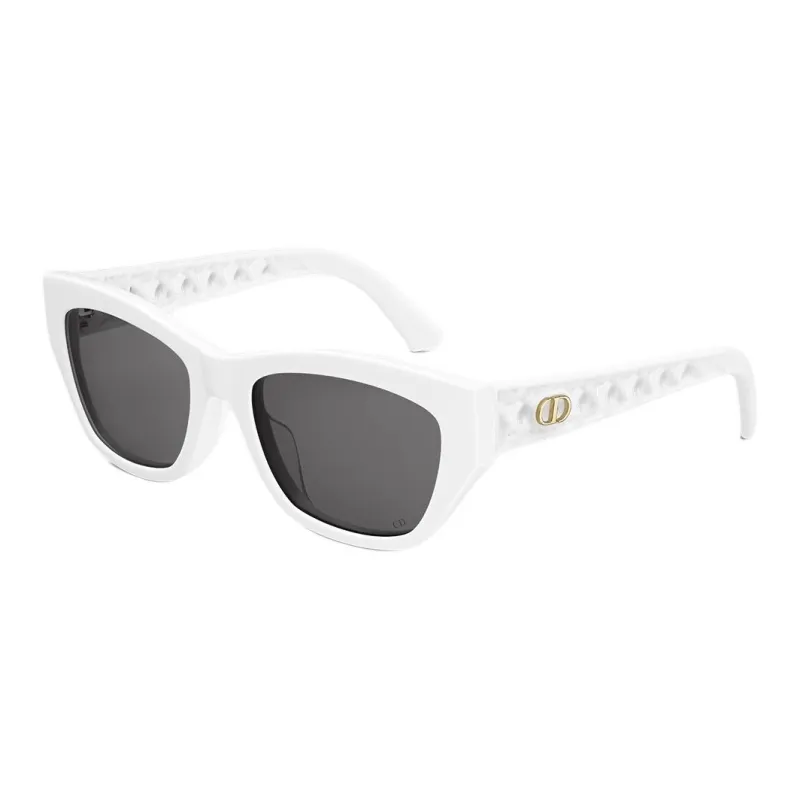 DIOR Acetate Metal Square Sunglasses Women's White-0