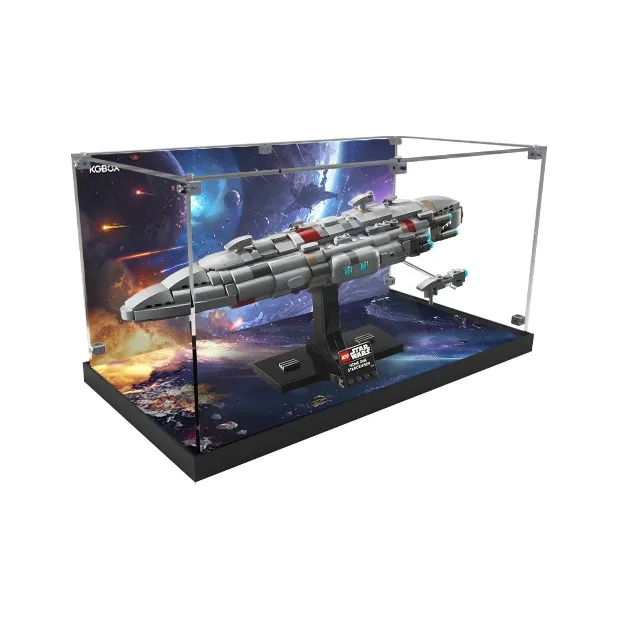 KGBOX Star Wars 75405 Home One Xingji Cruiser Acrylic Display Case Model Accessories-1