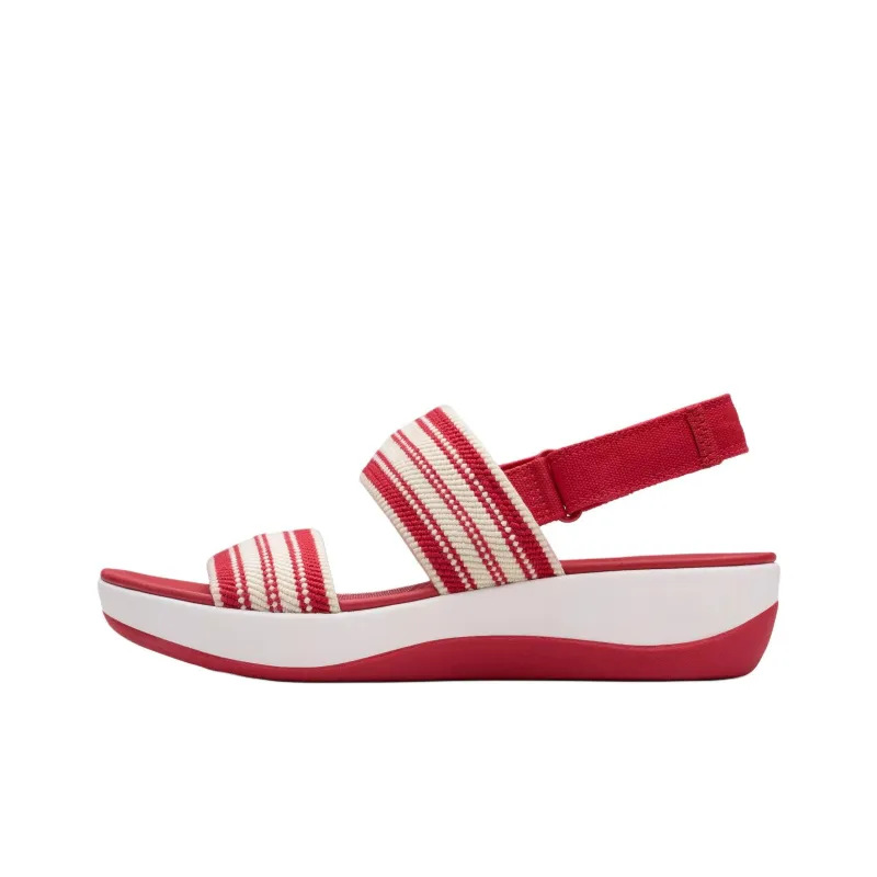 Clarks Arla Stroll Strap Sandals 4cm Women's Red-0