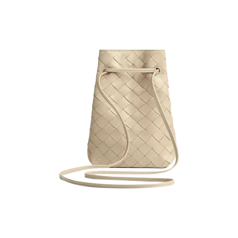 Bottega Veneta Intrecciato Calfskin Shoulder Bag Women's Natural Color-2