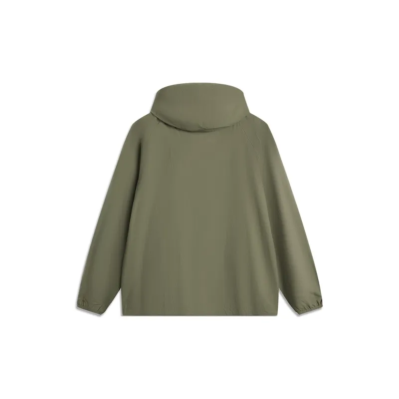 LiNing CF Tracing Outdoor Collection Super Light Waterproof Sun Protection Clothing Trench Coat Men's Tea Green-1