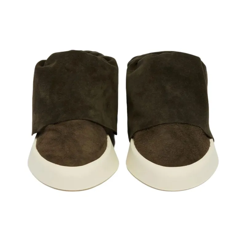 Fear Of God Moc Low Top Skateboard Shoes Men's Olive Green-3