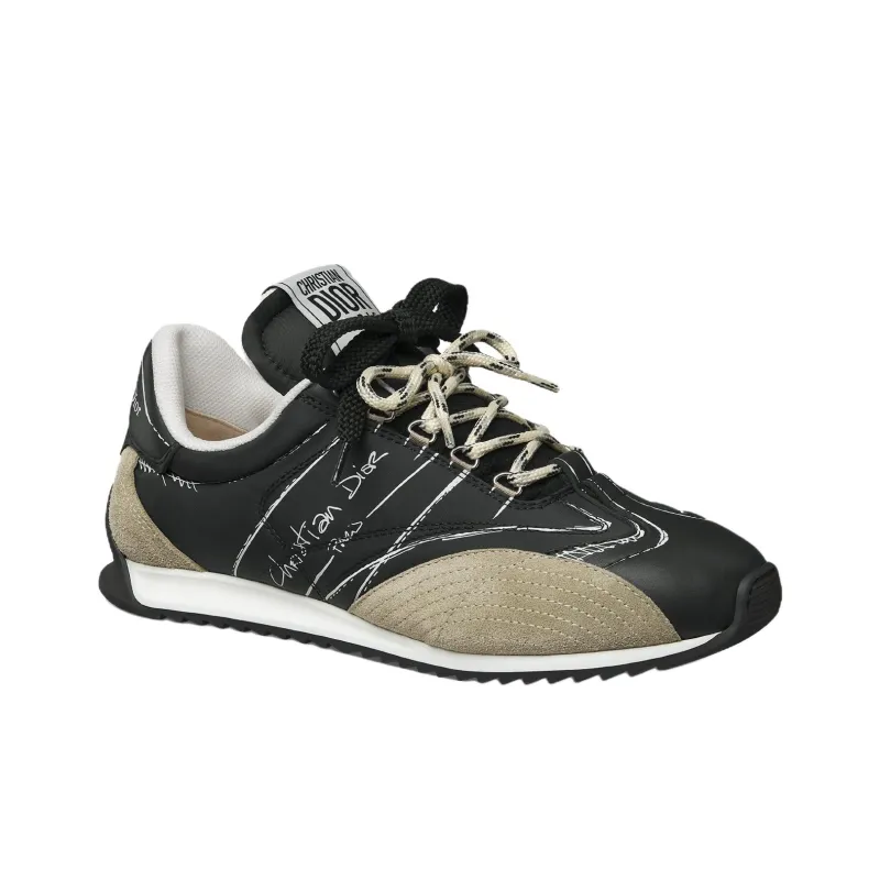DIOR D Sketch 2025 Spring Summer Product Collection Low Top Casual Shoes Women's Black-2