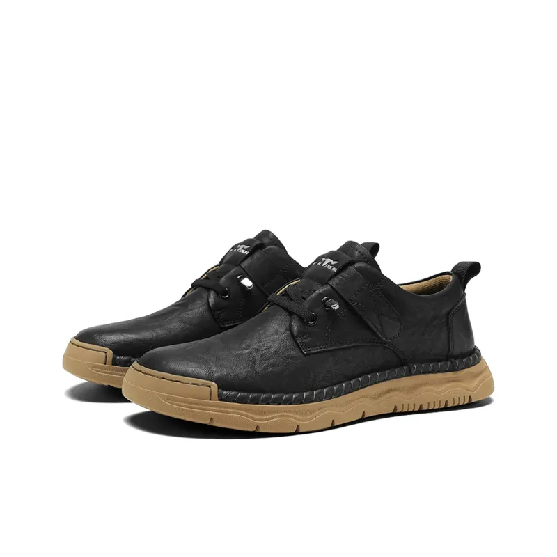 G.N.SHIJIA Black Gold Ox Collection Low-Top Casual Shoes Men's-2
