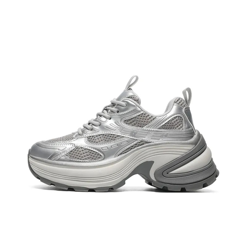 ZHR Cushioning, Abrasion Resistant, Height Increasing Low Top Chunky Sneakers Women's-10