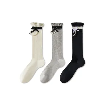 JIAZINI Knee-High Socks Women's Combo Set