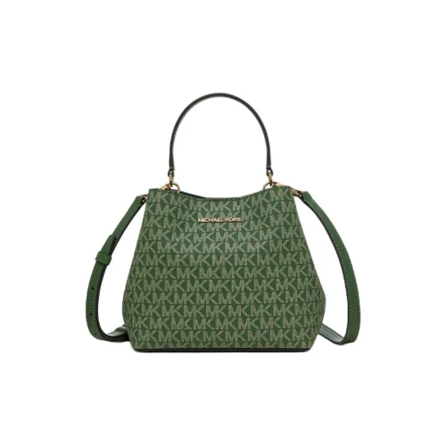 MICHAEL KORS Artificial Leather Bucket Bag, Shoulder Bag, Crossbody Bag, Handbag Trumpets Women's Green