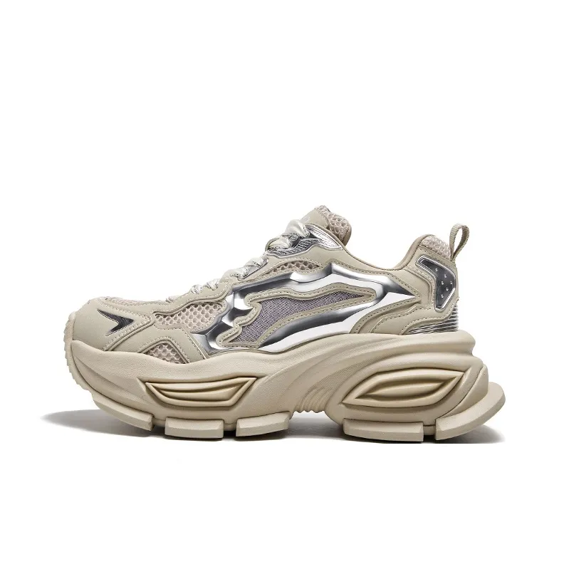 CHERYKALLY Anti-Slip And Wear-Resistant Height Increasing Low-Top Chunky Sneakers Women's-6
